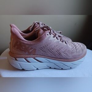 Hoka Women's Running Shoes Blush Pink and White